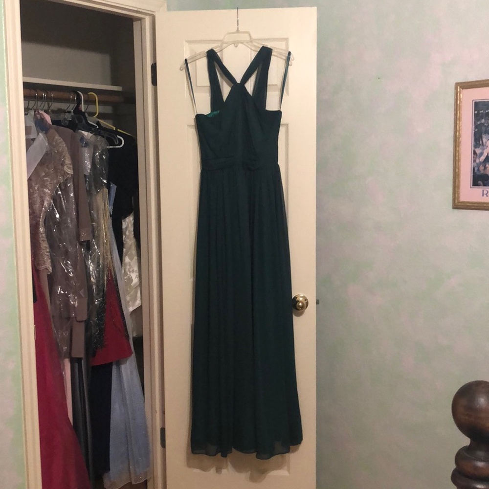 Emerald green bridesmaid dress